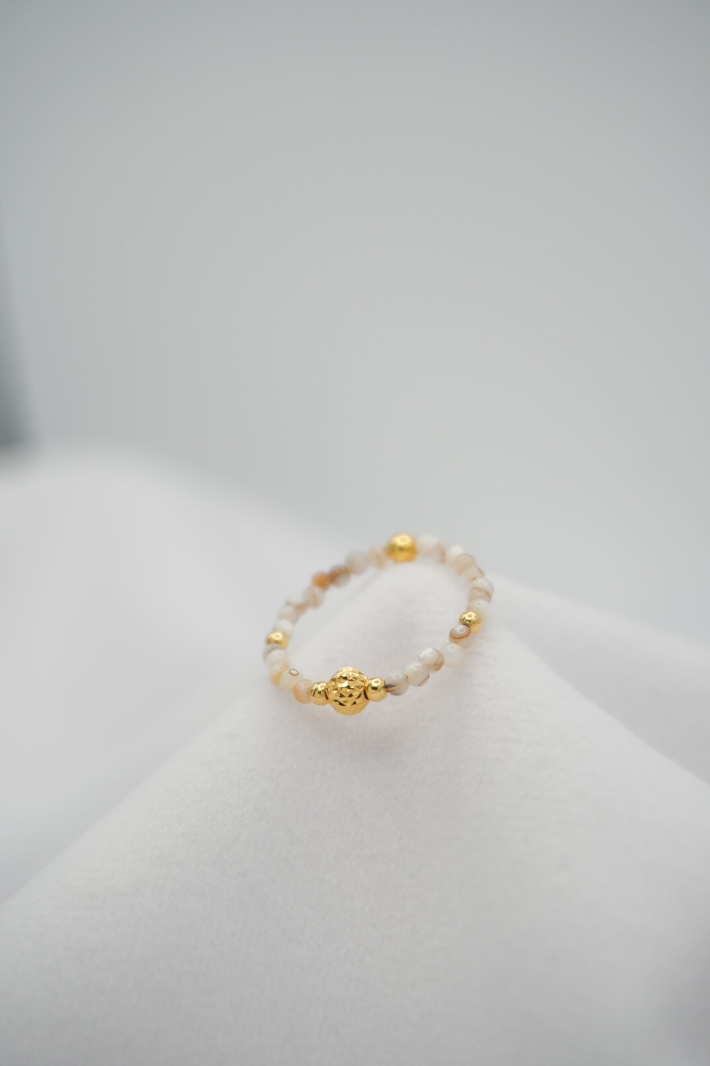 Shell Bead Everyday Ring