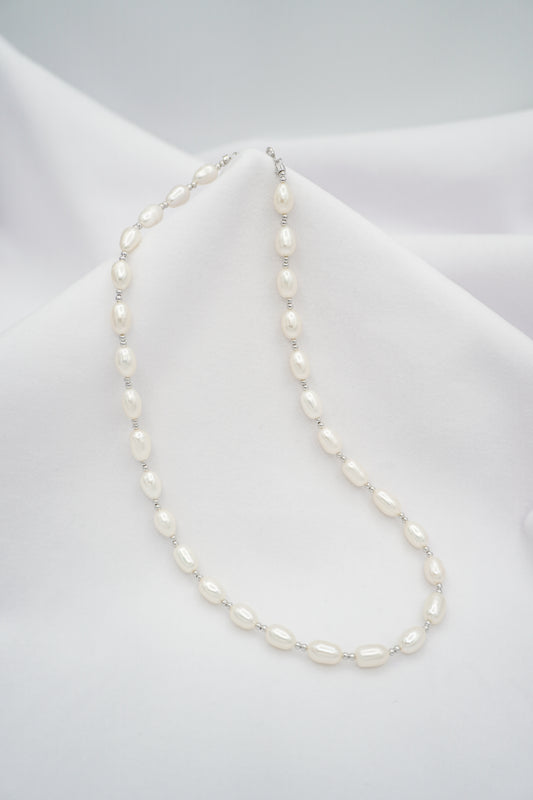 Oval Pearl Necklace