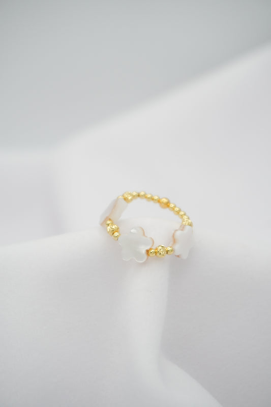 Plum Blossom Shell Ring