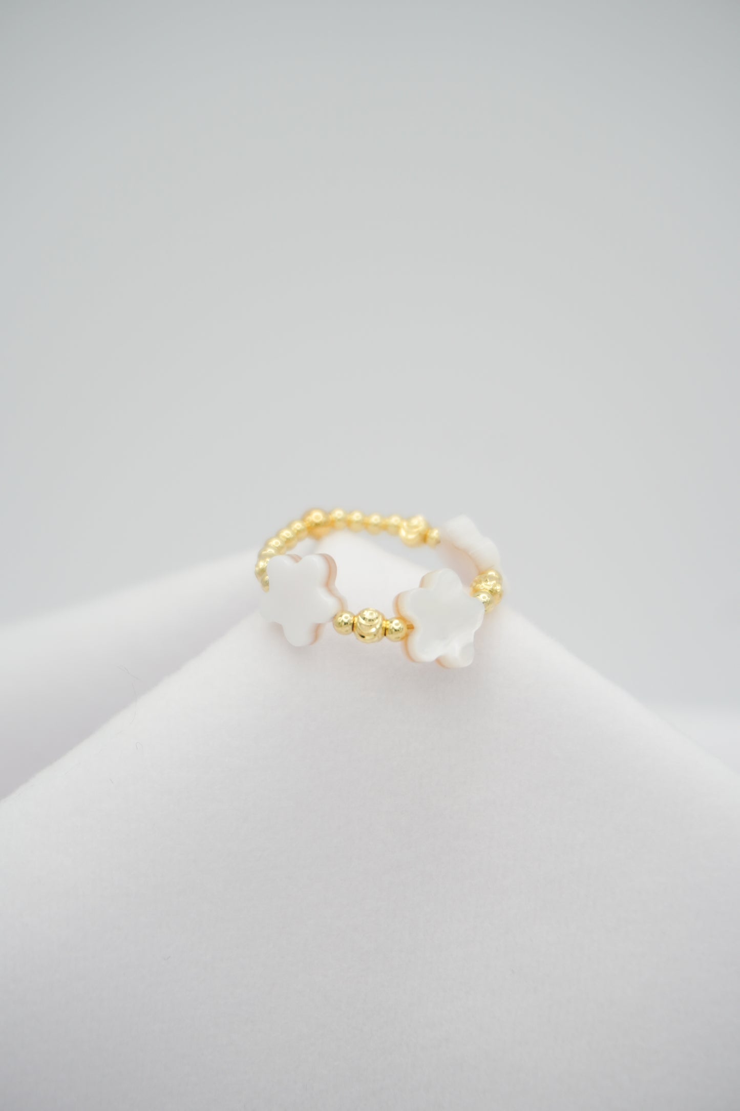 Plum Blossom Shell Ring