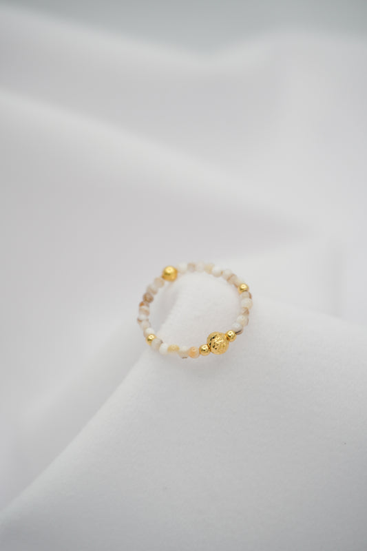 Shell Bead Everyday Ring