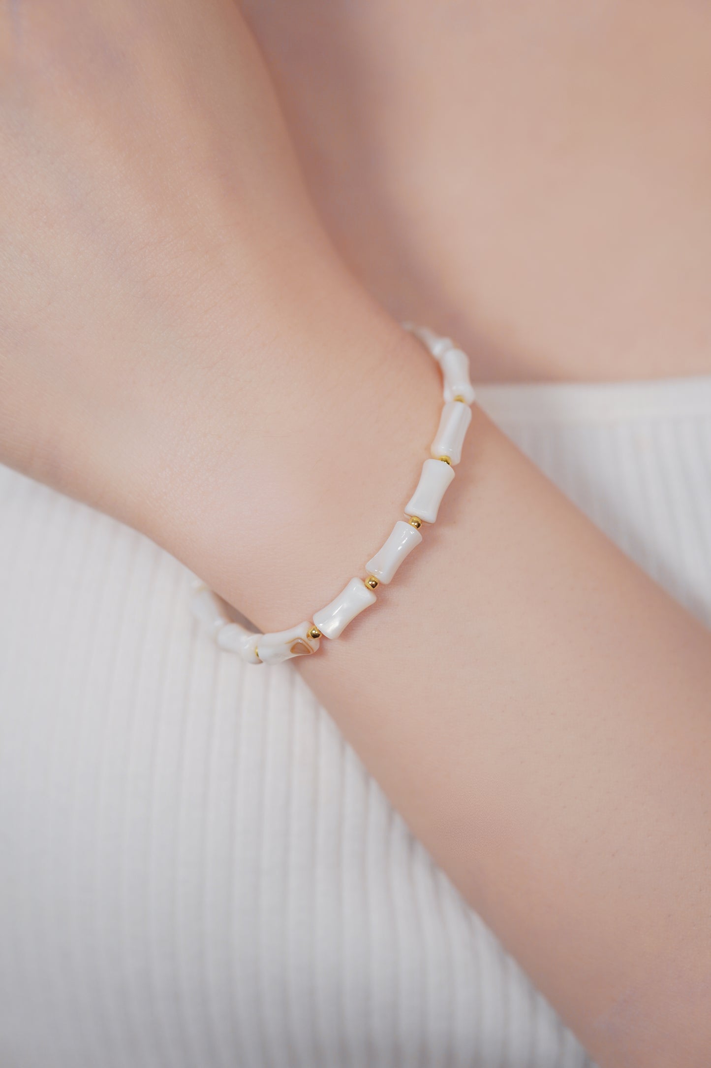 Bamboo Forest Shell Bracelet