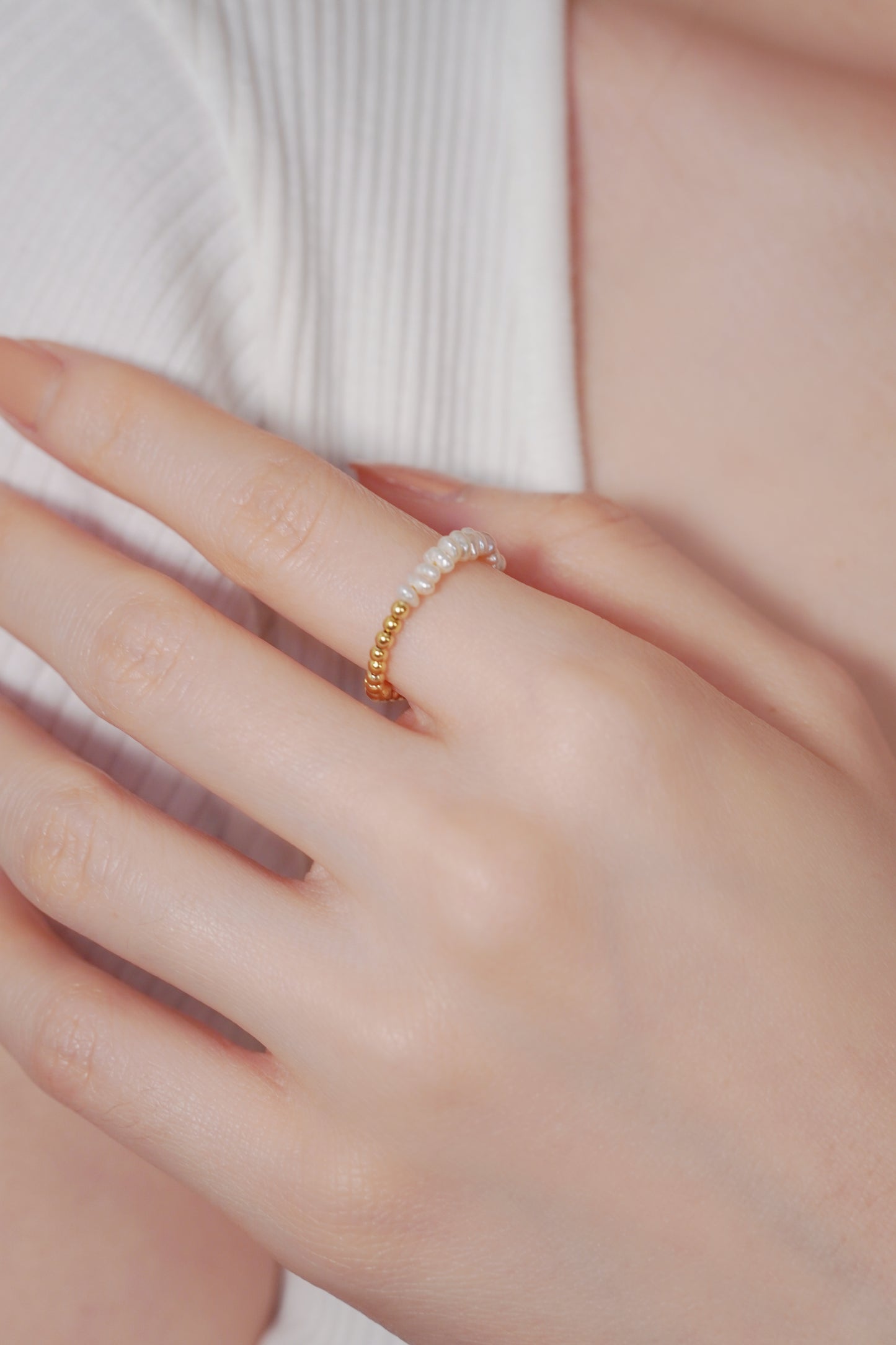 Keshi Pearl Ring