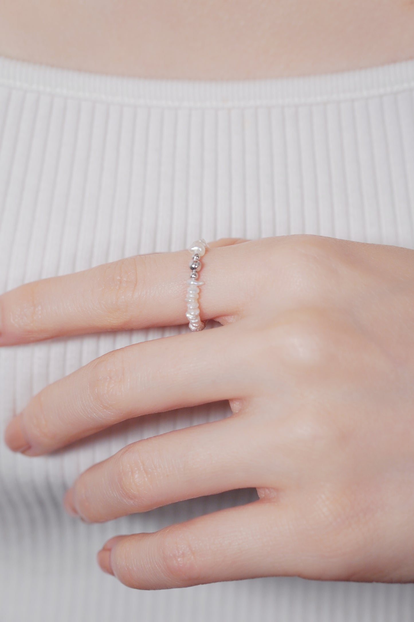 Keshi Pearl Ring