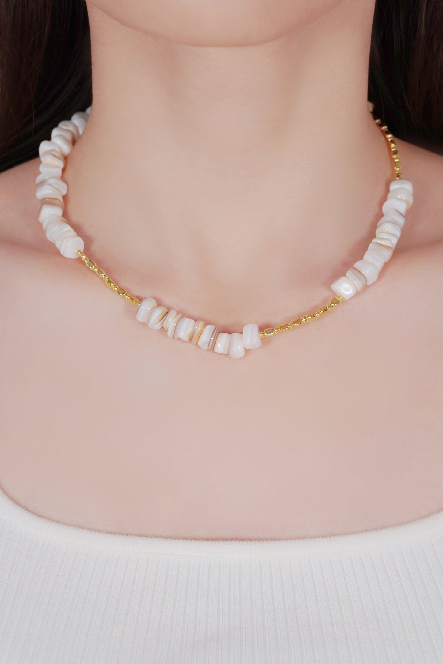 Cube Shell Necklace